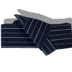 Ceinture Kimono Japonaise Bleu Nuit Obi 250cm Coton