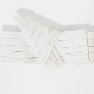 Ceinture Obi Japonaise Blanche à Rayures Noires