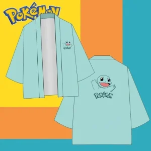 Kimono Pokémon Carapuce Bleu Clair Adulte Unisexe