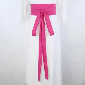 Ceinture Obi Rose Fushia Style Japonais Kimono