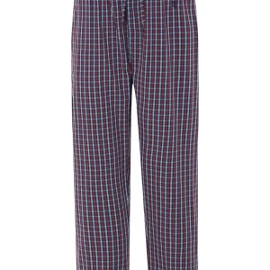 Pantalón Pijama Hombre Largo Algodón Popelín Cuadros - Rojo 8910_94