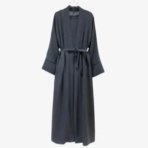 Abaya Kimono 2 Pièces Gris
