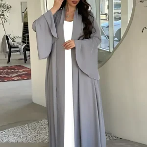 Abaya Kimono Gris