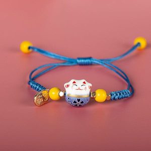 Bracelet japonais chance Chat Maneki