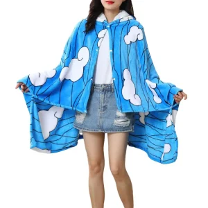 Cape femme a capuche