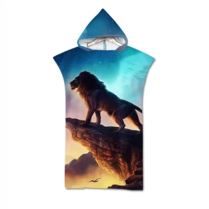 Cape poncho a capuche homme