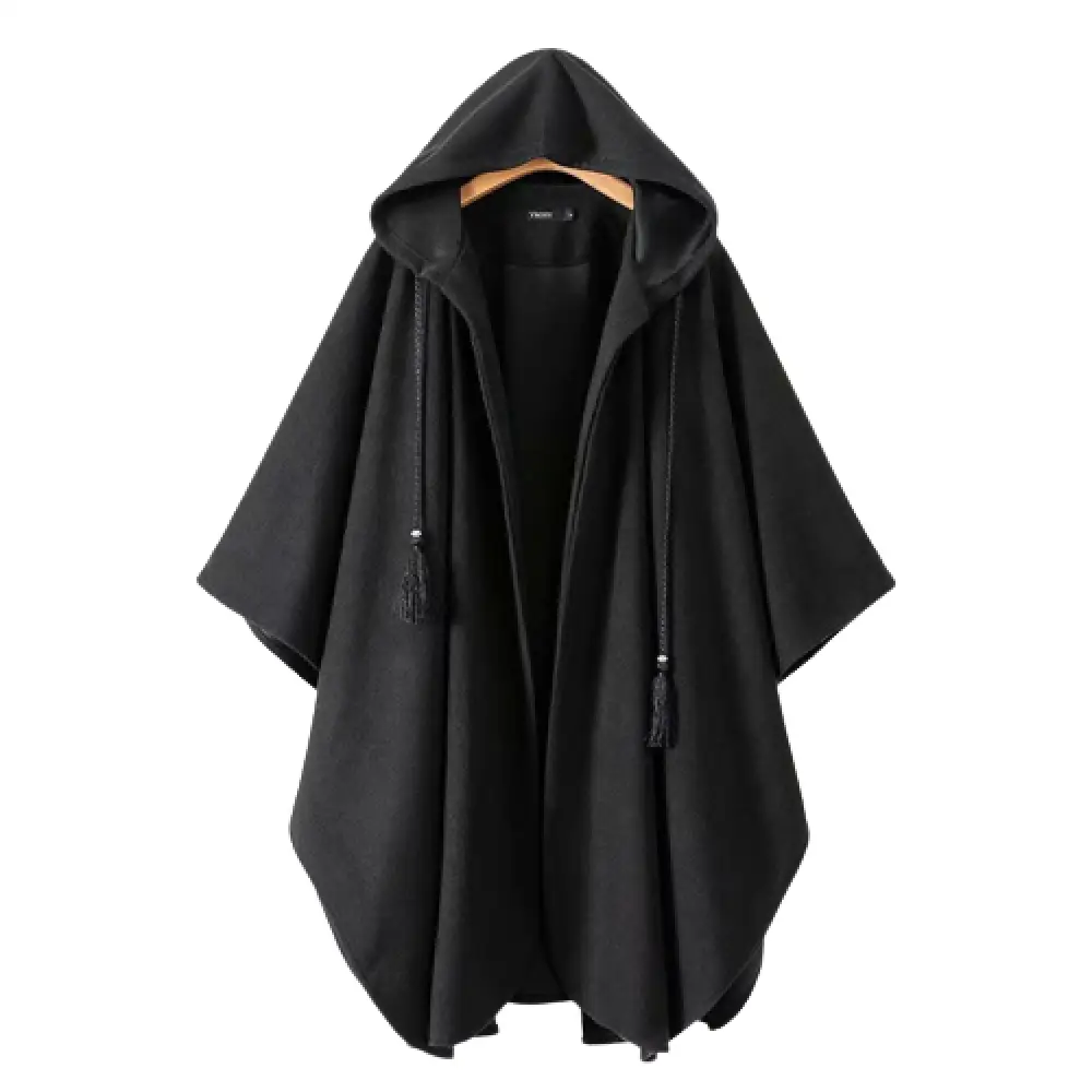 Cape poncho capuche femme – Image 2