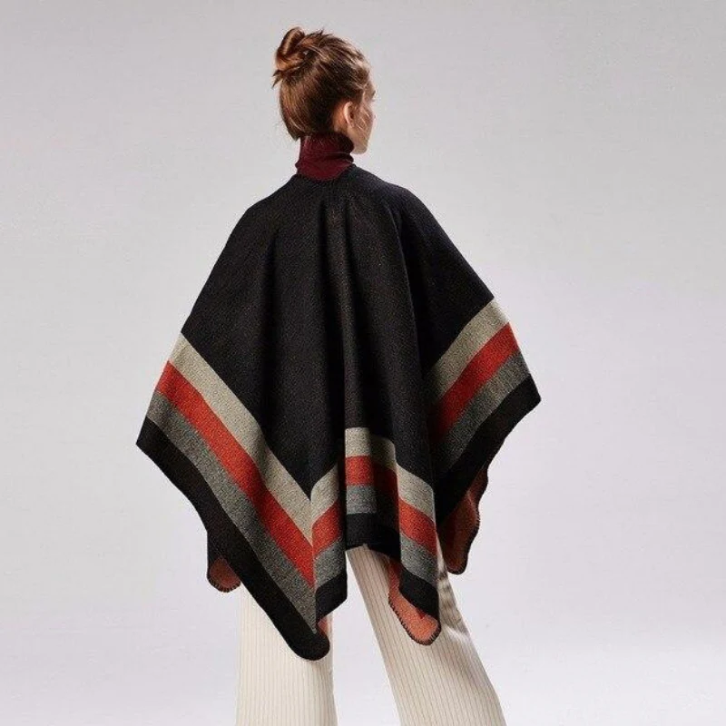 Cape Poncho Femme Hiver – Image 3