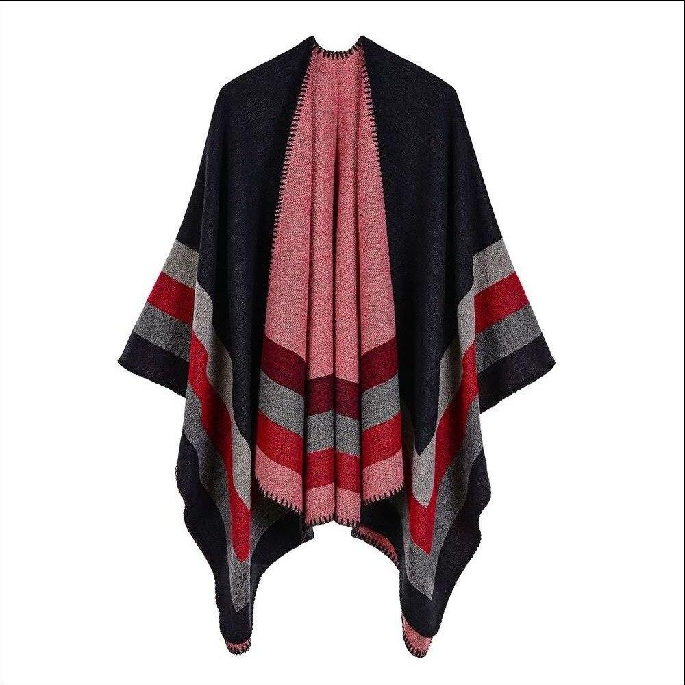 Cape Poncho Femme Hiver – Image 8