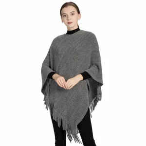 Cape poncho femme laine