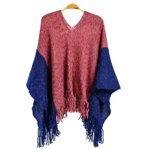 Châles ponchos chauds femmes