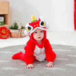 Combinaison Pyjama Dragon Chinois Bébé