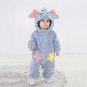 Combinaison Pyjama éléphant des étoiles bébé
