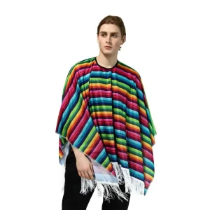 Déguisement homme poncho mexicain