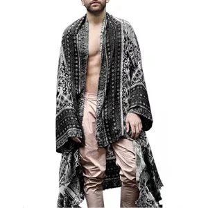 Echarpe poncho pour homme