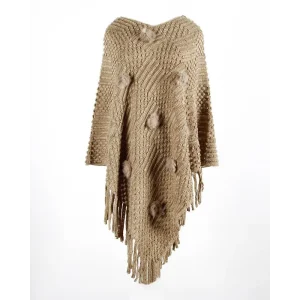 Femme cape poncho  chaud