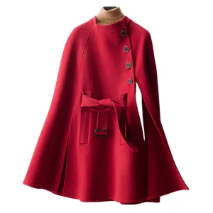 Femme manteau poncho de laine