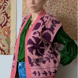 Gilet Kantha Brodé
