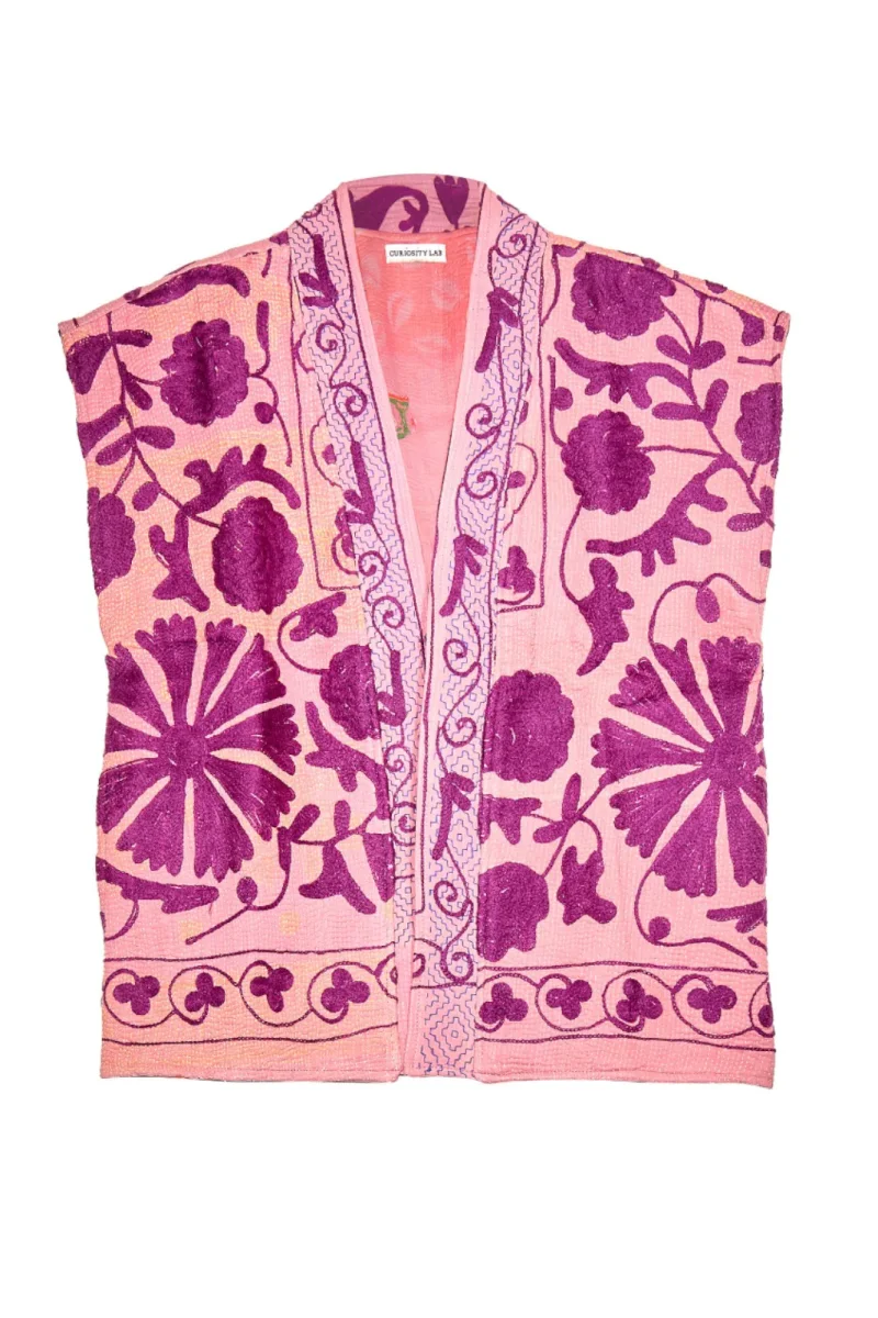 Gilet Kantha Brodé – Image 9