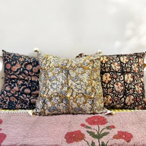 Housse de Coussin Block Print