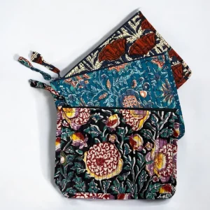 Pochette Matelassée Block Print