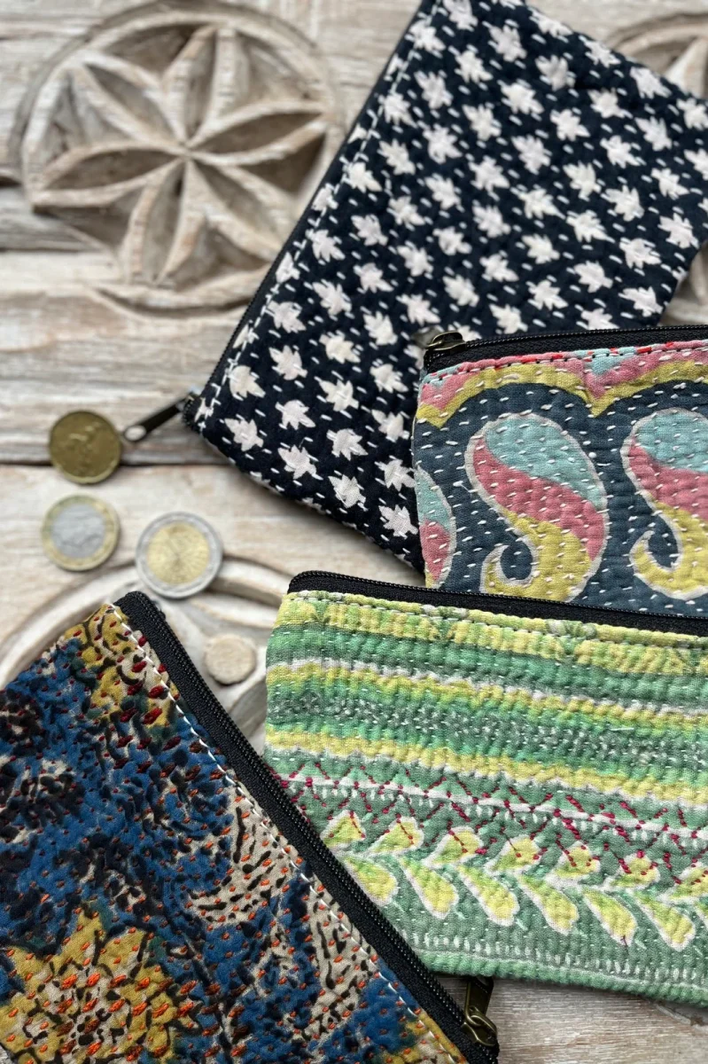 Porte-monnaie Kantha Bengale