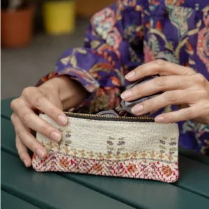 Trousse en Kantha