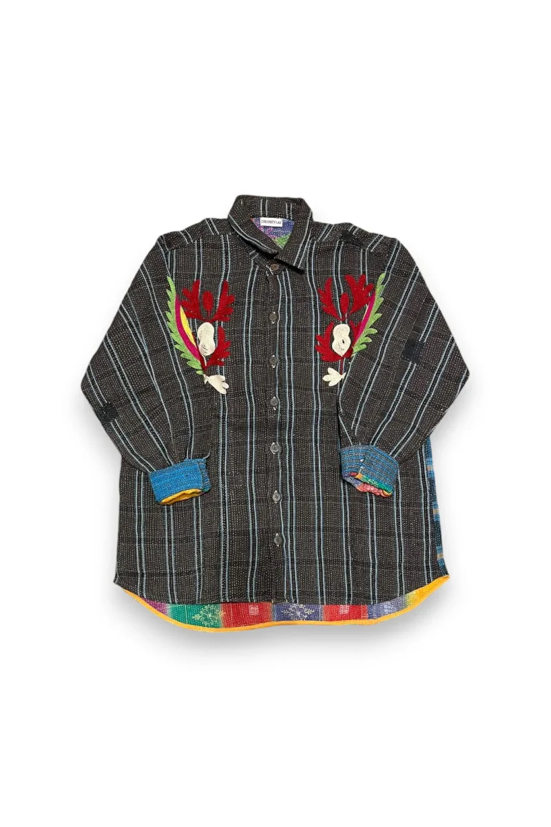 Veste Baya Kantha Brodée – Image 4