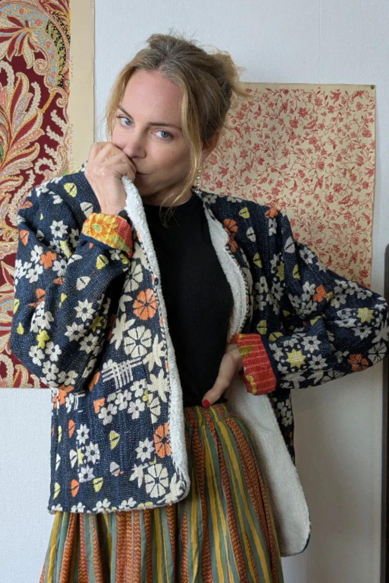 Veste Kantha Doublée Baniyaan