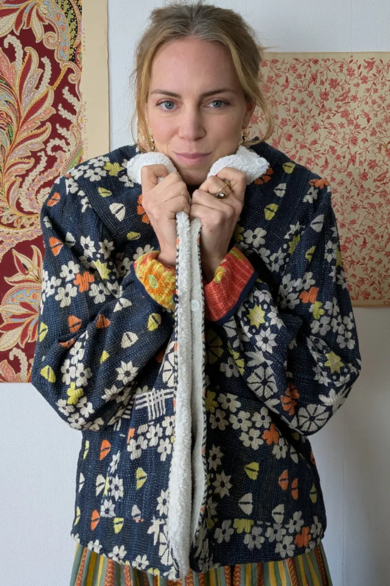 Veste Kantha Doublée Baniyaan – Image 3