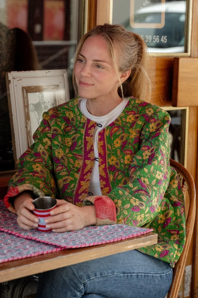 Veste Kantha Doublée Baniyaan – Image 5