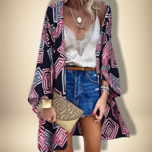 Haut Kimono court pour femme