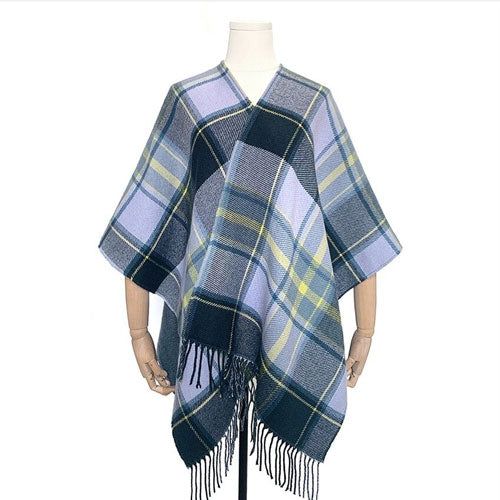 Poncho Réversible Femme Cachemire