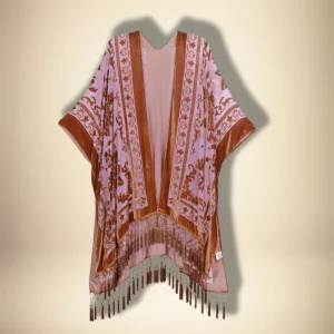 Kimono court coloré pour femme