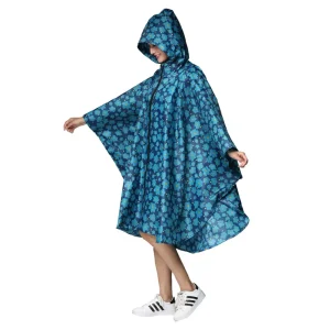 Long poncho étanche pour femme