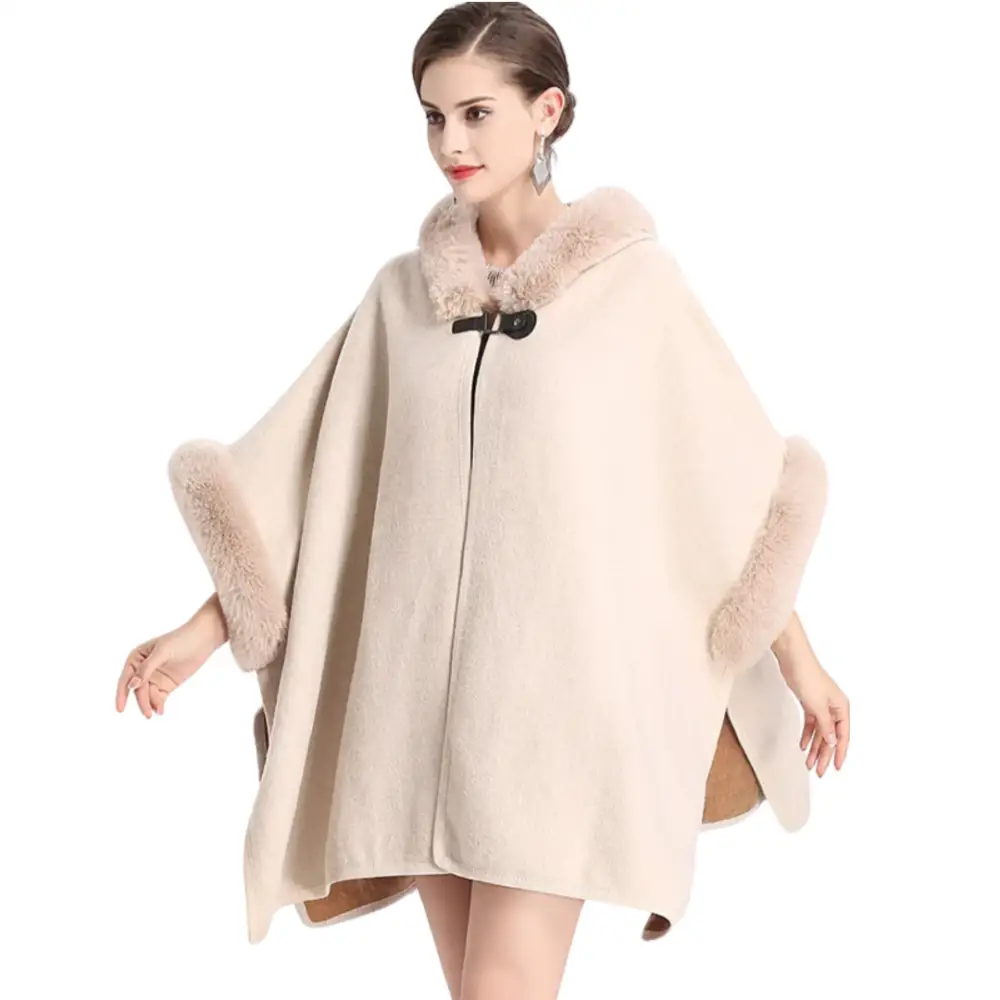 Manteau femme style poncho – Image 3