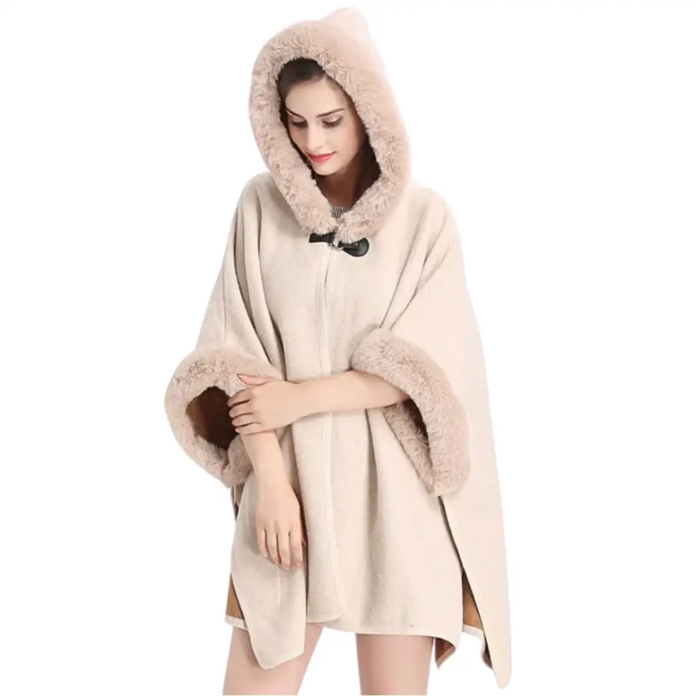 Manteau femme style poncho – Image 4