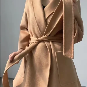 Manteau Kimono Femme Court En Laine