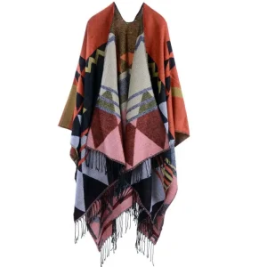 Manteau poncho femme