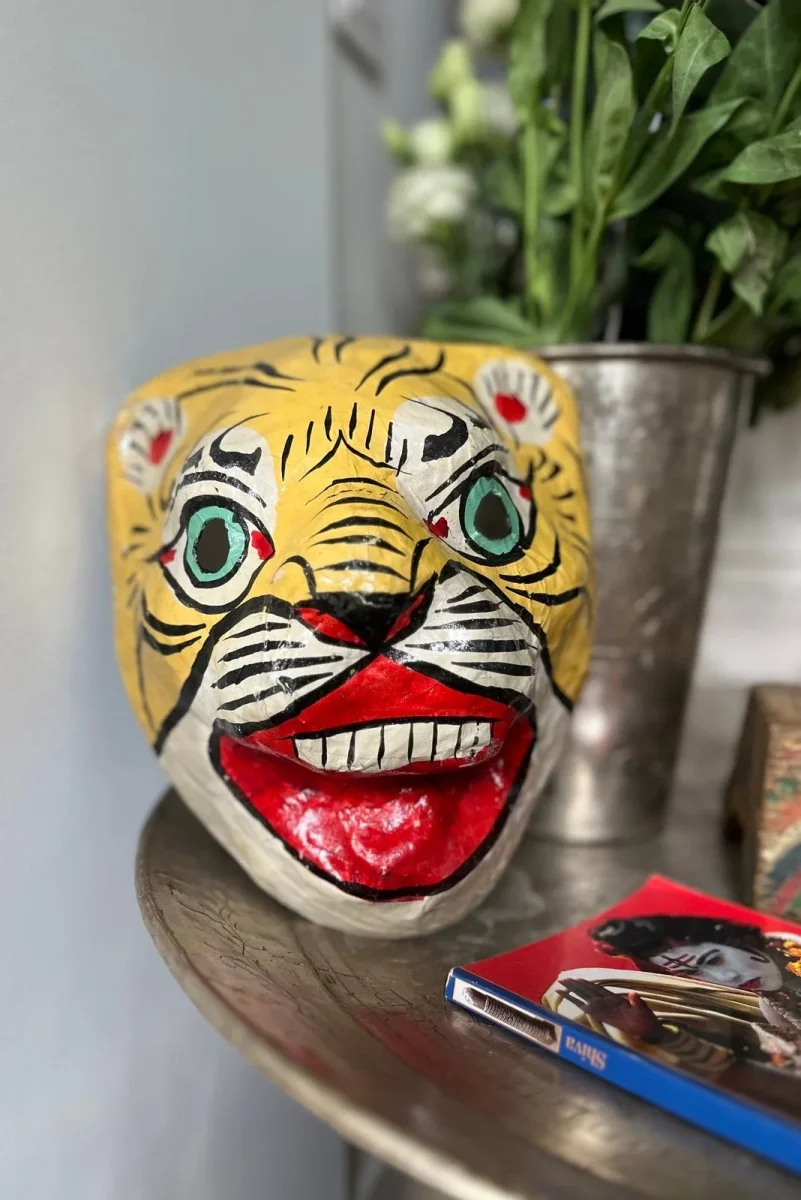 Masque en Papier Mâché Mukhauta – Image 8