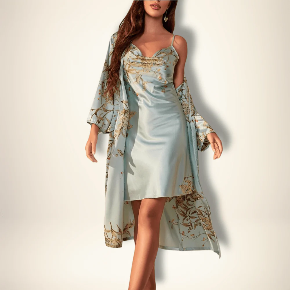 Peignoir kimono femme fleuri – Image 6