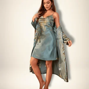 Peignoir kimono femme fleuri