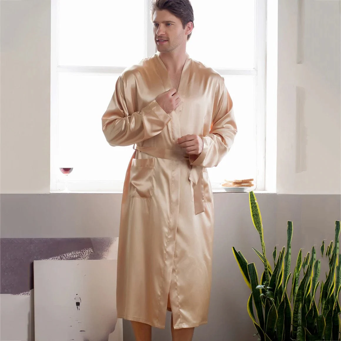 Peignoir kimono homme Shiny – Image 2