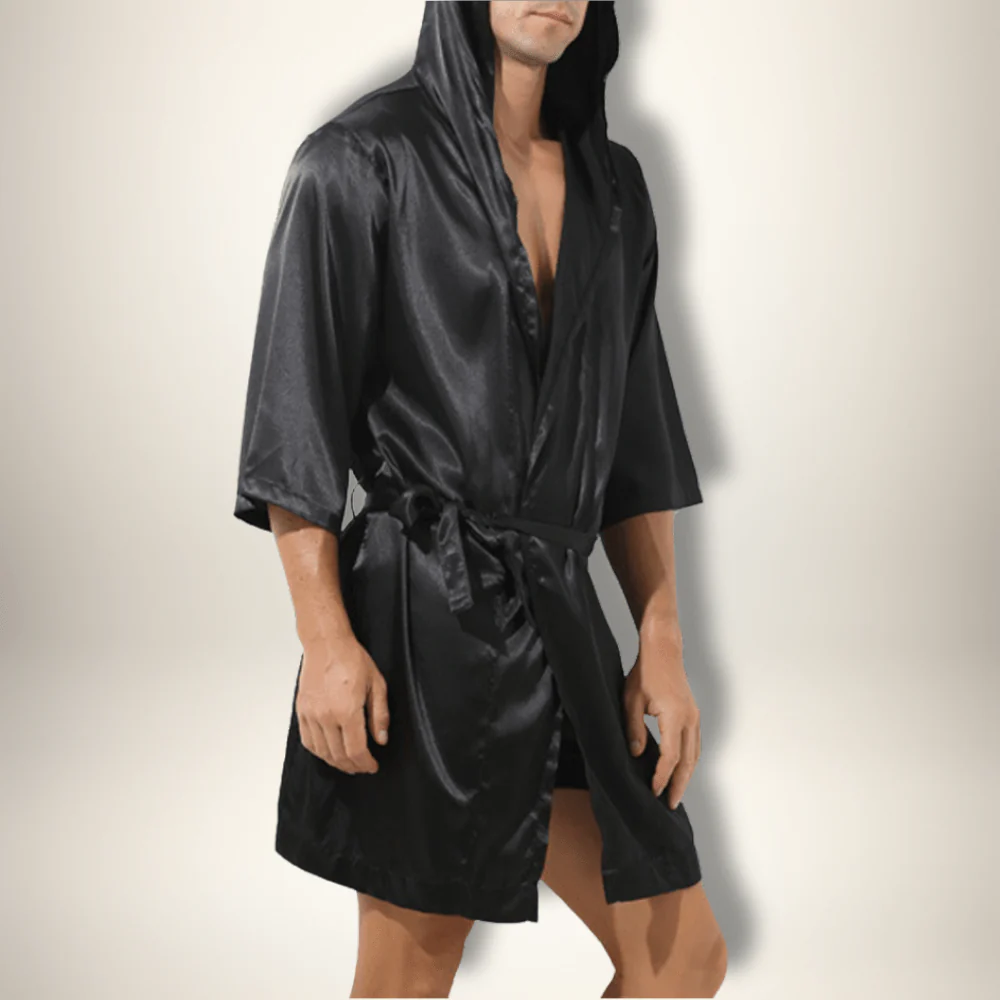 Peignoir kimono homme Uni – Image 7