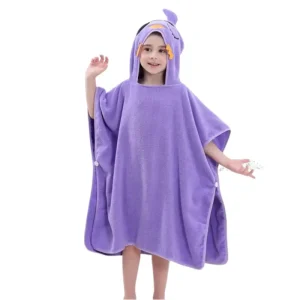 Peignoir poncho piscine enfant