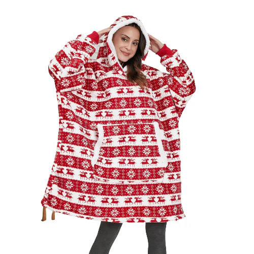 Plaid poncho femme – Image 3