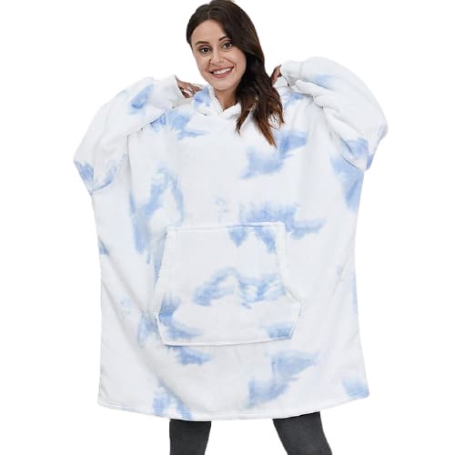 Plaid poncho polaire – Image 7