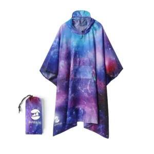 Poncho à capuche de pluie pour homme