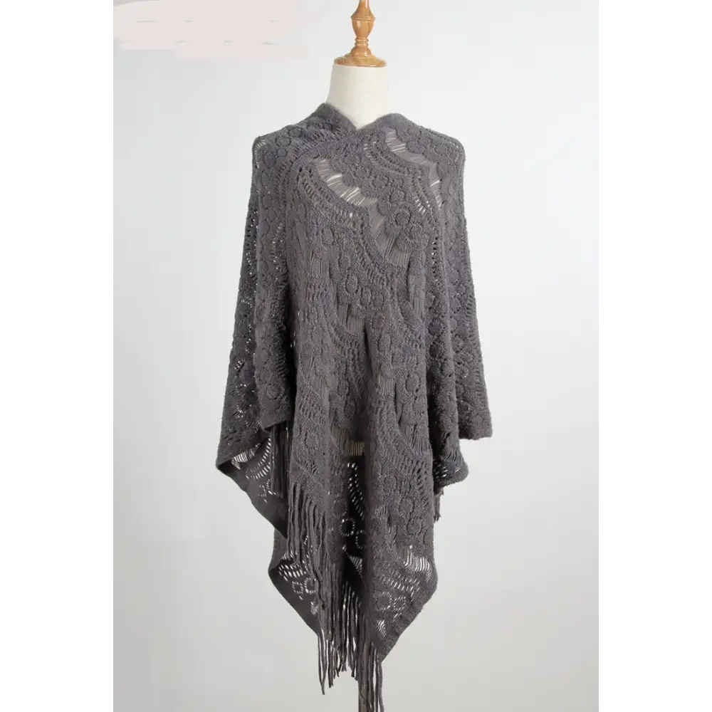 Poncho au crochet pour femme – Image 4