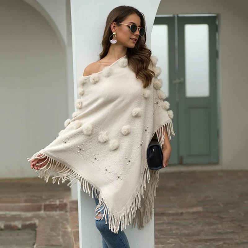 Poncho avec Pompon – Image 9